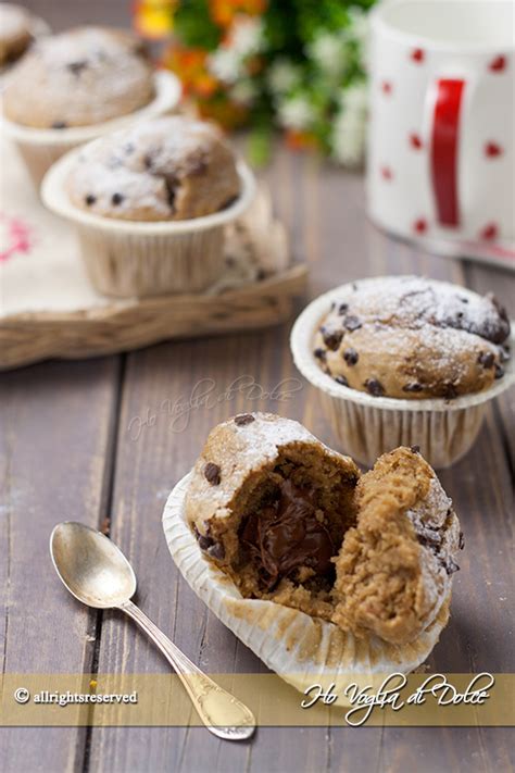 Muffin Al Caff Con Cuore Di Nutella Ho Voglia Di Dolce