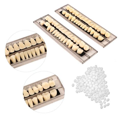 56 Pcs Complete Acrylic Resin Denture Teeth Set | A3 Shade Upper