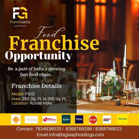 food franchise  india franchise creative ads franchise poster