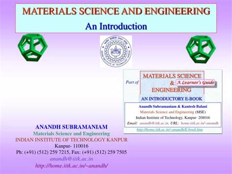 Ppt Materials Science And Engineering An Introduction Powerpoint