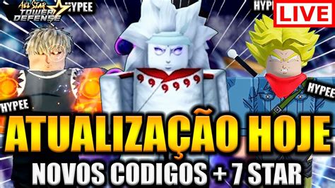 NOVA ATUALIZAÇÃO HOJE ALL STAR TOWER DEFENSE LIVE NOVO CODIGO E NOVO