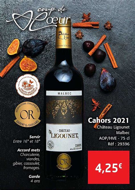 Offre Cahors Château Quattre Malbec 2020 Aop chez Lidl