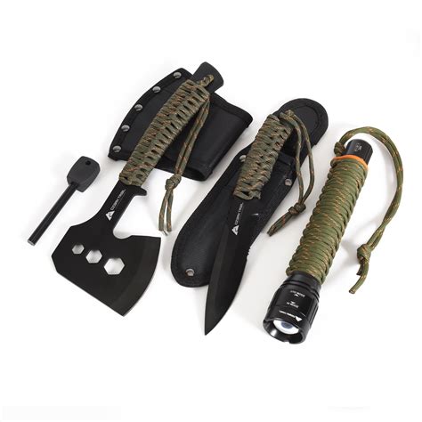 Ozark Trail 6 Piece Paracord Handle Camping Survival Tool Kit With 5