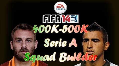 FIFA14 Serie A 400k 500k Squad Builder FT 3 TOTS 1 IMOTM 2 IF S