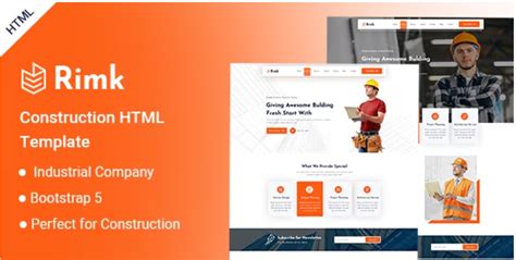 Rimk- Construction HTML Template Download