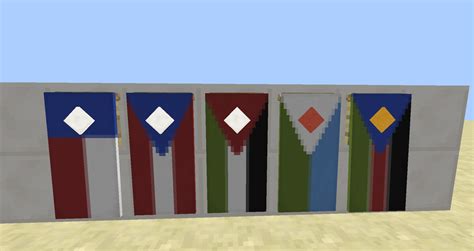 Minecraft 1 8 Banners Flags Showcase Tutorial YouTube