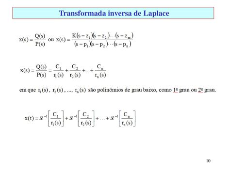 Matemática para Controle Transformadas de Laplace ppt carregar