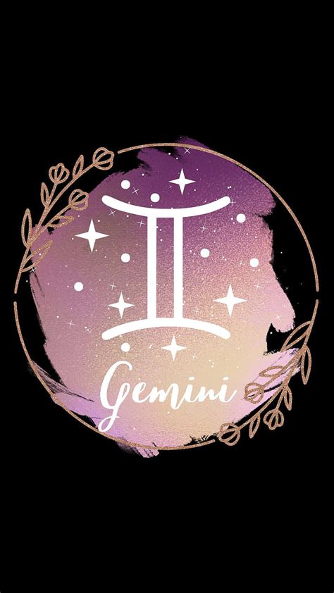 Download Gemini Zodiac Sign Art Wallpaper