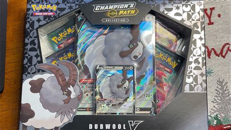 Champions Path Dubwool V Box With Other Various Packs Pokémon Cards