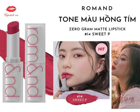 Review Son Romand Màu Sweet P Hồng Tím Đẹp Nhất Hot Nhất
