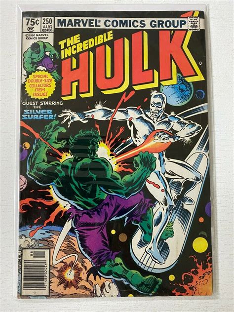 Incredible Hulk 250 Newsstand Edition 5 0 VG FN Water Stain On Bottom