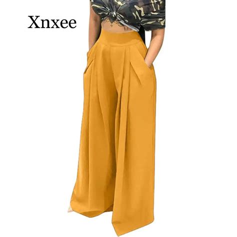 High Waist Wide Leg Pants Women Fashion Autumn Trousers Streetwear