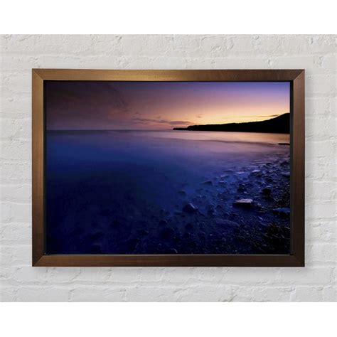 Haus Am Meer Gerahmtes Leinwandbild Midnight Blue Ocean Wayfair De