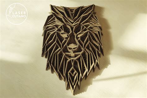 Archivos de corte láser LION multicapa láser corte león animal Etsy