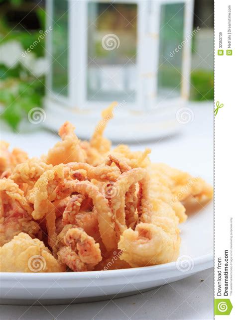 Calamares Fritados No Restaurante Imagem De Stock Imagem De Delicioso