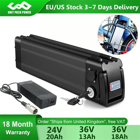 Ebike Battery 36v 18ah 36v 13ah 24v 20ah For 1000w 750w 250w Prophete