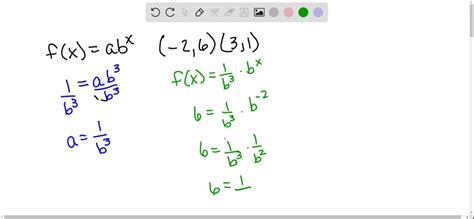 Make Exponential Equation From Points Calculator Tessshebaylo