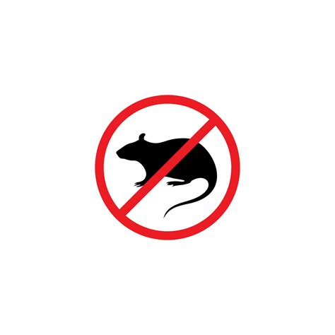 Anti Rat Sign Illustration Vector No Rats Symbol Design 34949131