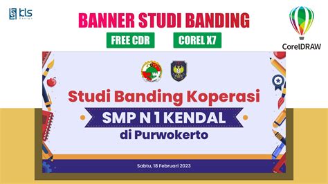 Free CDR Desain Banner Study Banding Koperasi SMP Klsdesign YouTube