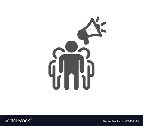 Brand Ambassador Icon Holding Megaphone Sign Vector Image