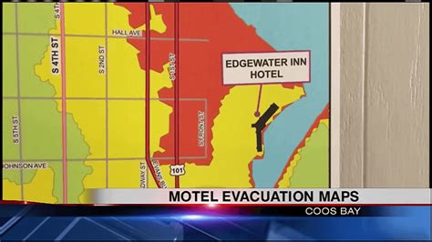 Tsunami Evacuation Maps Now Being Put Up In Hotels Throughout Coos Bay