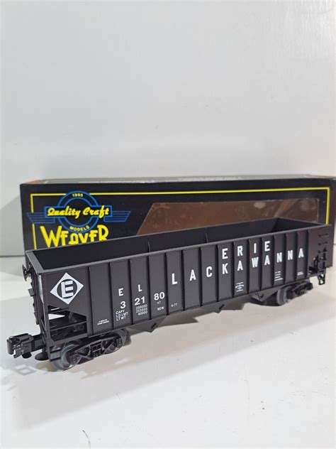 Weaver 7054 Train O Gauge Model Railroad Erie Lackawanna Hopper Car W