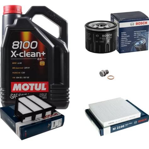 Bosch Inspektionspaket L Motul X Clean W F R Honda Civic Ix