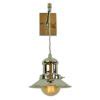 Edison Small Single Adjustable Height Wall Light Antique Brass 1900