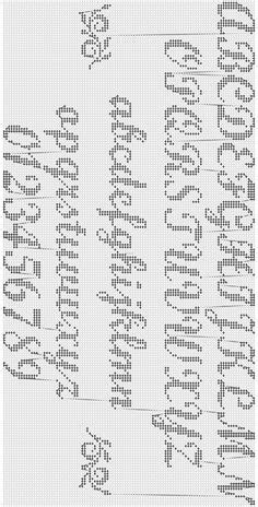 Ideias De Letras Renderizadas Alfabeto Ponto Cruz Letras Em Ponto