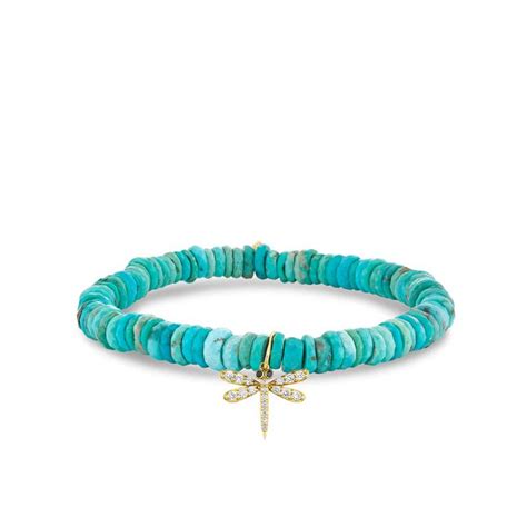 Sydney Evan Dragonfly Turquoise Stretch Bracelet Bailey S Fine Jewelry