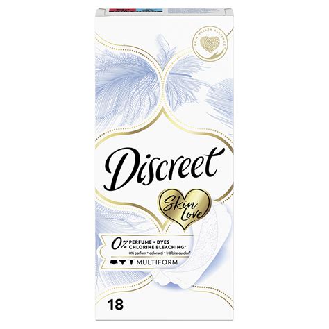 Прокладки ежедневные `DISCREET` Skin Love Multiform 18 шт купить в ...