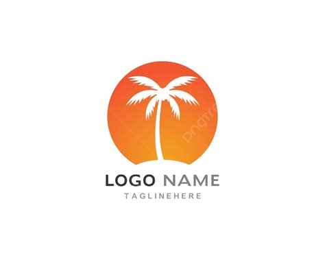 Palm Tree Summer Logo Template Render Tree Graphic Vector Render Tree Graphic Png And Vector