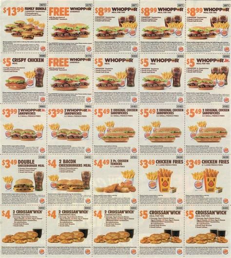 Burger King Coupons Printable 2023