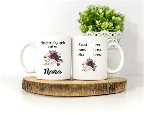 Nana Coffee Mug Nana Mug Personalized Nana T With Etsy