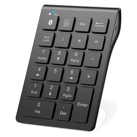 Bluetooth Number Keypad Office Keyboard 22-Keys Portable Slim Numeric ...