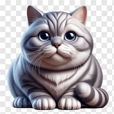 Gato Gris Con Ojos Azules Sentado Png Dibujos Gato Gris Ojos Azules