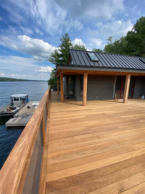 Muskoka Boathouse Deck Woodbecker Construction Managers And General