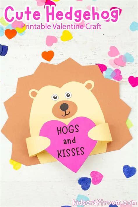 Valentine Hedgehog Craft - Kids Craft Room