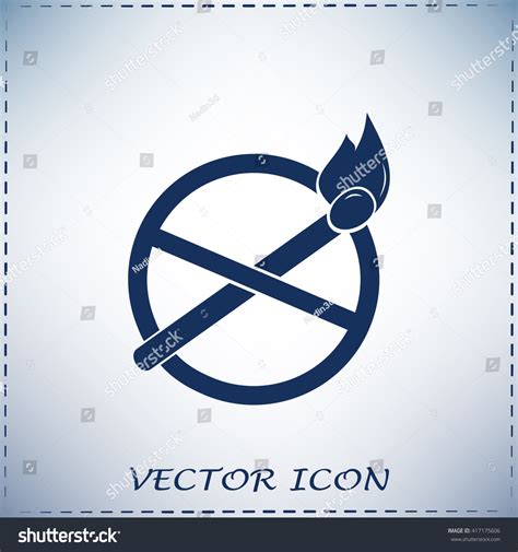 No Naked Flame Warning Sign Vector Stock Vector Royalty Free 417175606 Shutterstock