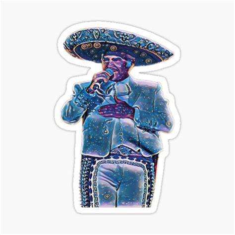 Vicente Fernandez Sticker Sticker For Sale By Violetwall93 Redbubble