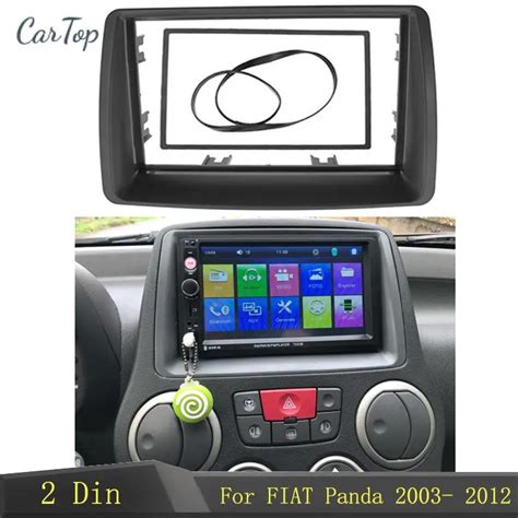 2 Din Radio Fascia Pour Fiat Panda 2003 2012 Double Din Cadre Stéréo