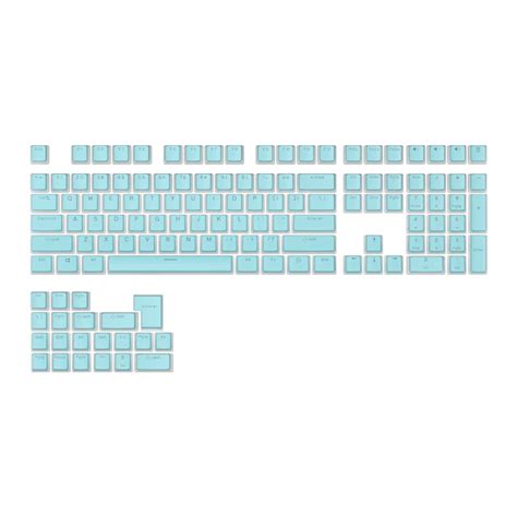 Klaviat Ros Keycapsai Royal Kludge Sky Cyan Pbt Oem Pudding