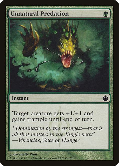 Unnatural Predation Magic The Gathering Mtg Cards