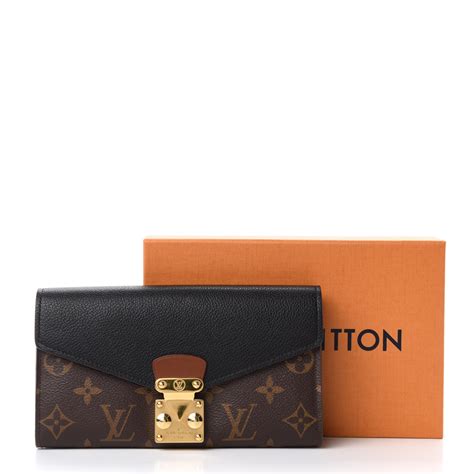 Louis Vuitton Monogram Pallas Wallet Black 699698 Fashionphile