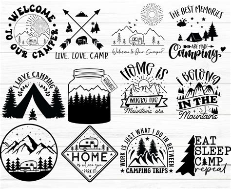 Camping Svg Bundle 44 Camping Svg Camper Svg Camp Life Svg Camping