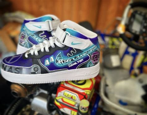 Custom Nike Air Force 1 Lewis Hamilton F1 Killer Crep Customz