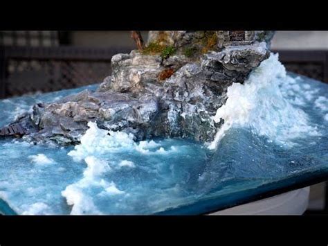 Ultra Realistic Ocean Diorama With Massive Wave L Resin