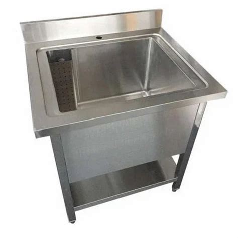 Single Stainless Steel Pot Wash Sink Table At Rs 22000000 In Vasai Virar Id 20332490088