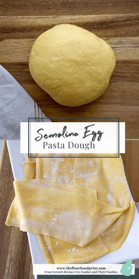 Homemade Semolina Pasta Dough The Flour Handprint