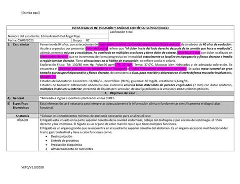 Estrategia De Integraci N Y An Lisis Cient Fico Cl Nico Colecistitis